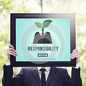 Responsibility Roles Duty Task Obligation Responsible Concept photo