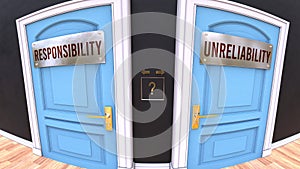 Responsibility or Unreliability - two options and a choice photo