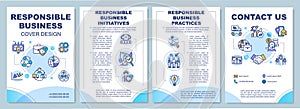 Responsible business brochure template