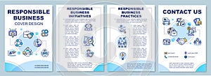 Responsible business brochure template photo