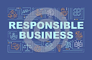 Responsible production word concepts banner