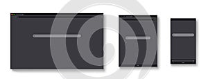Responsive browser window mockup