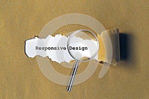 responsive design on brown paper