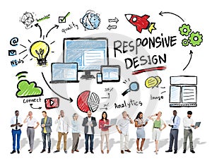 Responsive Design Internet Web Business Technology Concept