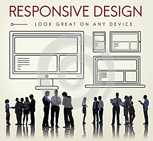 Responsive Design Internet Web Online Business Concept