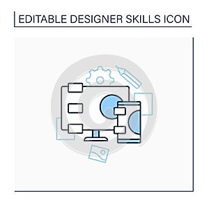 Responsive design line icon