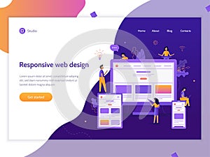 Responsive design web banner
