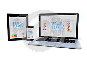 Responsive financial planning concept