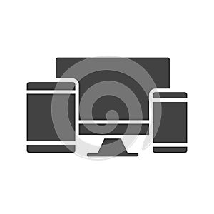 Responsive icon vector image.