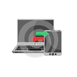 Responsive icon vector sign and symbol isolated on white background