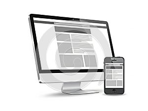Responsive web design display