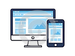 Responsive web design display