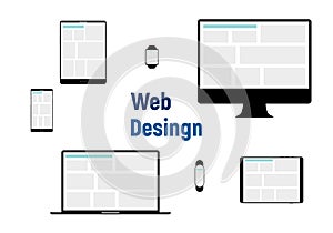 Responsive web design illustration