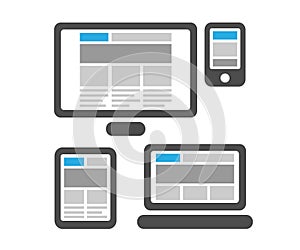 Responsive web design on isolated digital devices