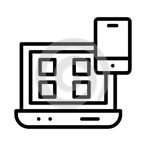 Responsive web design Isolated Vector icon which can easily modify or edit