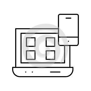 Responsive web design Isolated Vector icon which can easily modify or edit