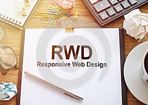 Responsive Web Design or RWD is an approach to web design that aims to make web pages render well on a variety of devices and