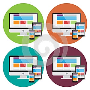 Responsive web desing elements