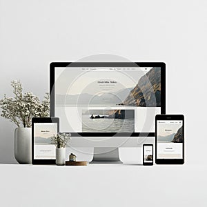 Responsive Website Design, Desktop, Tablet, and Mobile