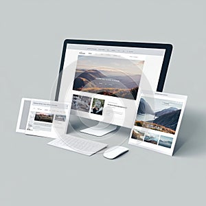 Responsive Website Design, Desktop, Tablet, and Mobile Views