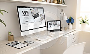 responsive website on devices