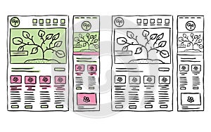 Responsive Website Layout Doodles