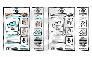 Responsive Website Layout Doodles