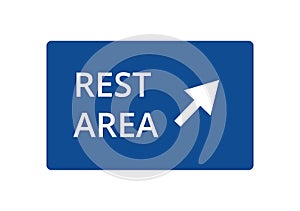 Rest Area traffic sign symbol