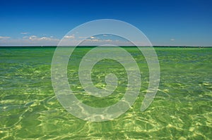 Rest on the Australian Pacific coast. The beach at Chelsea, Melbourne