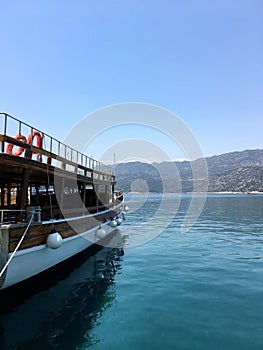 rest in the bay on the ship