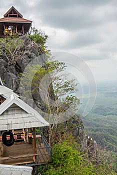Rest house on cliff