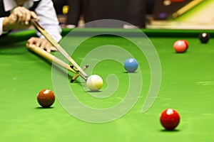 Rest stick on snooker table