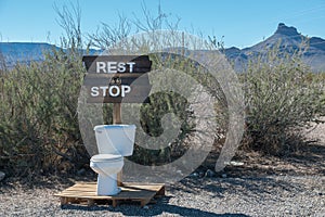 Rest stop on Route 66, Arizona