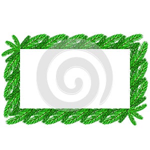 Restangular Christmas Floral Frame