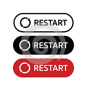 Restart button for restarting computer
