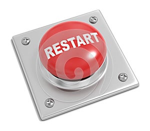 Restart Button on White