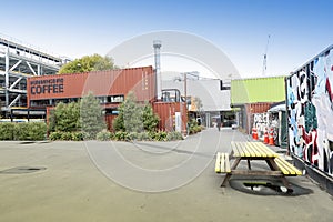 Restart or Re:START Mall, an outdoor retail space consisting of shops and stores in shipping containers