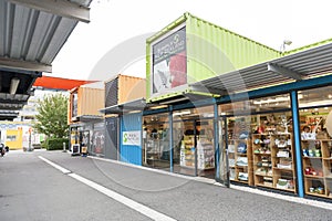 Restart or Re:START Mall, an outdoor retail space consisting of shops and stores in shipping containers