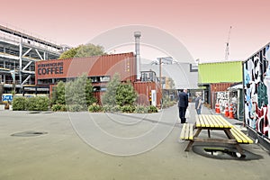 Restart or Re:START Mall, an outdoor retail space consisting of shops and stores in shipping containers