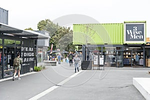 Restart or Re:START Mall, an outdoor retail space consisting of shops and stores in shipping containers