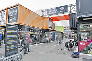 Restart or Re:START Mall, an outdoor retail space consisting of shops and stores in shipping containers