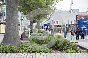 Restart or Re:START Mall, an outdoor retail space consisting of shops and stores in shipping containers