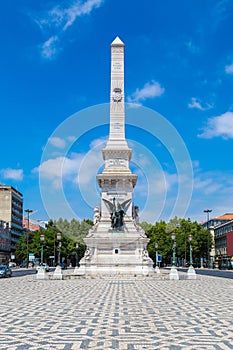 Restauradores square in Lisbon photo