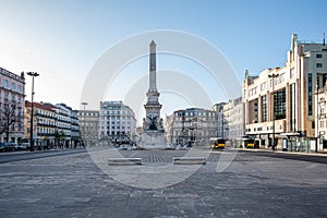 Restauradores Square in Lisbon, Portugal photo