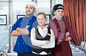 Restaurant administrator and chefs