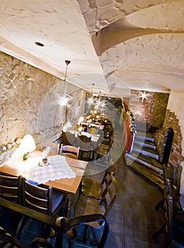 Restaurant in basement