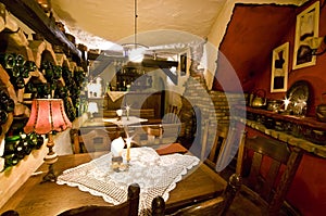 Restaurant in basement