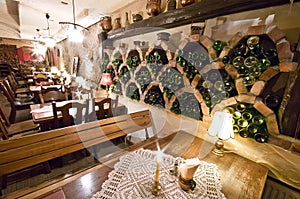 Restaurant in basement