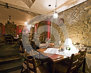 Restaurant in basement