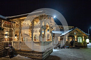 Restaurant and cafe in Nelzha Park, Voronezh region, Russia